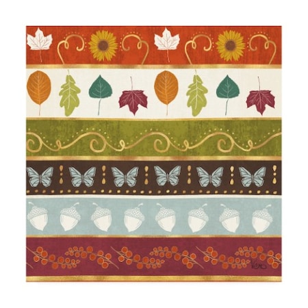 Veronique Charron 'Autumn Otomi Pattern Vii' Canvas Art,35x35